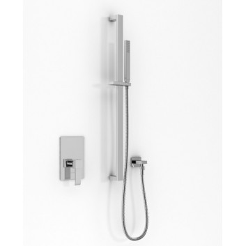 Shower set Kohlman Gixs, concealed, 1 wyjście wody, with railing, chrome