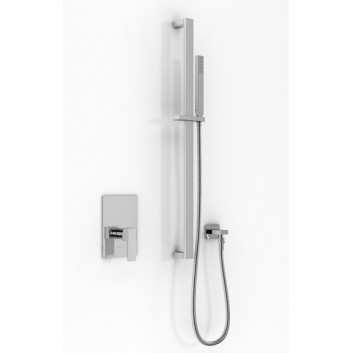 Shower set Kohlman Axis, concealed, 1 wyjście wody, with railing, chrome