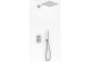 Shower set Kohlman Foxal, concealed, mixer thermostatic, round overhead shower 20cm, 2 wyjścia wody, chrome