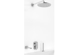 Bathtub set Kohlman Foxal, concealed, square overhead shower 20cm, 3 wyjścia wody, chrome