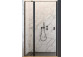 Door shower for recess installation Radaway Espera DWJ 100, left, sliding, glass transparent, 1000x2000mm, profil chrome