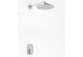 Bathtub set Kohlman Foxal, concealed, round overhead shower 20cm, 3 wyjścia wody, chrome