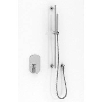 Shower set Kohlman Excelent, concealed, 1 wyjście wody, with railing, chrome