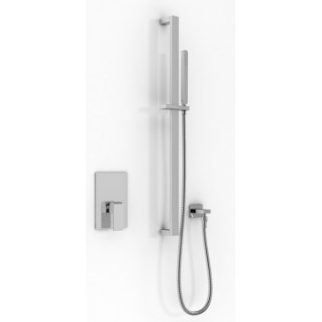 Shower set Kohlman Foxal, concealed, 1 wyjście wody, with railing, chrome