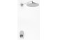 Shower set Kohlman Foxal, concealed, round overhead shower 20cm, 1 wyjście wody, chrome