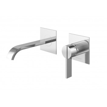 Washbasin faucet Kohlman Saxo, concealed, 2-hole, spout 170mm, chrome