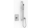 Shower set Kohlman Dexame, concealed, 1 wyjście wody, with railing, chrome