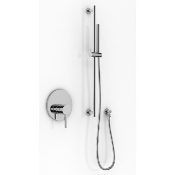 Shower set Kohlman Lexis, concealed, 1 wyjście wody, with railing, chrome