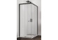 Cabin rectangular Sanswiss TOP-LINE S TLS G+D, 100x80cm, dłuższa right strona, glass transparent, profil black