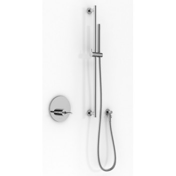 Shower set Kohlman Roxin, concealed, 1 wyjście wody, with railing, chrome