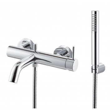 Washbasin faucet Vema Maira, concealed, 2-hole, spout 210mm, without pop, chrome
