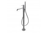 4-hole bath mixer Vema Maira, standing, spout 155mm, with shower set, chrome