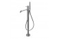 4-hole bath mixer Vema Maira, standing, spout 155mm, with shower set, chrome