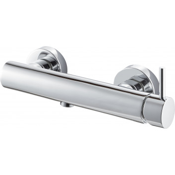 Bath tap Vema Maira, wall mounted, spout 204mm, with shower set, chrome