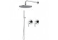 Shower set Vema Maira, concealed, 2 wyjścia wody, overhead shower round 20cm, chrome