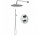 Shower set Vema Maira, concealed, mixer thermostatic, 2 wyjścia wody, overhead shower round 20cm, chrome