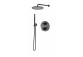 Shower set Vema Maira, concealed, mixer thermostatic, 2 wyjścia wody, overhead shower round 20cm, chrome