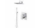 Shower set Vema Lys, concealed, 2 wyjścia wody, overhead shower square 30cm, chrome