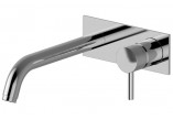 Washbasin faucet Graff M.E., concealed, single lever, spout 19cm, without pop, polerowany chrome