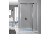 Corner shower cabin rectangular Sanplast Prestige III KNDJ2/PRIII-80x110-S smW0, universal, 80x110cm, swing door, matt silver profile