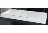 Shower tray rectangular Novellini Custom Touch, 120x70cm, montaż on the floor, height 12cm, acrylic, white mat