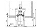 Installation kit TECEone, dla stelaża TECEconstruct ze spłuczką Octa, 8cm