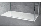 Shower tray rectangular Novellini Custom Touch, 100x80cm, montaż on the floor, height 3,5cm, acrylic, white mat