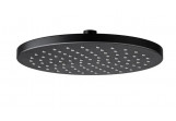 Overhead shower Giulini, round, 250mm, ABS, grubość 15mm, black mat