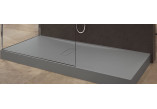 Shower tray rectangular Novellini Custom, 180x80cm, montaż on the floor, height 3,5cm, acrylic, możliwość przycinania, white mat