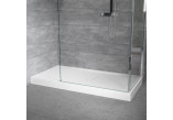 Shower tray rectangular Novellini Custom, 180x80cm, montaż on the floor, height 3,5cm, acrylic, możliwość przycinania, white mat