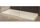 Shower tray rectangular Novellini Custom, 180x80cm, montaż on the floor, height 3,5cm, acrylic, możliwość przycinania, white mat