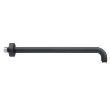 Arm wall-mounted dla deszczownicy Demm, 40cm, round, black mat