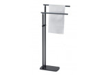 Stand for towel Gedy, double, height 89cm, black mat