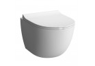 Bowl WC wall-hung Vitra Sento, 49,5x36cm, bezrantowa, white