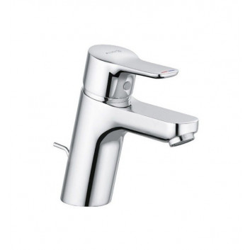 Washbasin faucet Kludi Pure&Easy, standing, height 145mm, do bezciśnieniowych urządzeń grzewczych, set drain, chrome