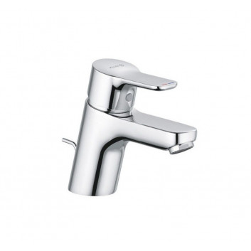 Washbasin faucet Kludi Pure&Easy, standing, height 145mm, set drain, chrome