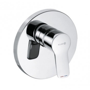 Mixer bath and shower Kludi Pure&Easy, concealed, switch, external part, chrome