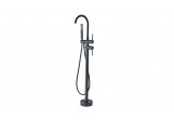 Freestanding bath mixer Rea Ortis Black, 2 wyjścia wody, height 1165mm, Shower set, black mat