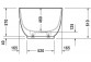 Bathtub freestanding Duravit LUV, 180x85cm, white