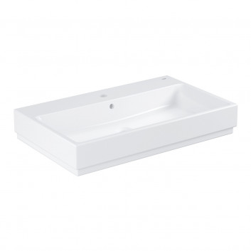 Countertop washbasin Grohe Cube Ceramic, 60x49cm, z overflow, battery hole, alpine white