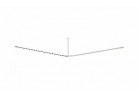 Hanger shower curtain Kolo Lehnen Concept Pro, corner, 120cm, stainless steel