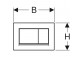 Flush button uruchamiający Geberit Sigma 30, do spłukiwania dwudzielnego, black mat