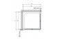 Shower cabin corner Novellini Young 2.0 2GS, 2 door leafs folding, 80x80cm, glass transparent, profil chrome