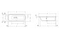 Bathtub with hydromassage Duravit Cape Cod 1855 x 885 mm, freestanding 