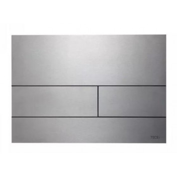 Flushing plate TECEplanus podwojny do WC - brushed steel