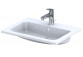 Vanity washbasin Oristo UNI Amelia, 60x46cm, z overflow, konglomeratowa, white