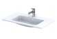 Vanity washbasin Oristo UNI Beryl, 60x46cm, z overflow, konglomeratowa, white