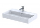 Vanity washbasin Oristo UNI Bold, 60x46cm, z overflow, ceramic, white