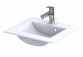 Vanity washbasin Oristo UNI Amelia, 120x46cm, z overflow, konglomeratowa, white