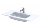 Vanity washbasin Oristo Alpina, 60x45cm, z overflow, konglomeratowa, white